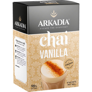 Arkadia Chai Tea Vanilla 8 pack 160G 香草拿铁饮品 澳洲代购