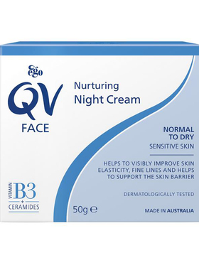 Ego QV Face Nurturing Night Cream 50g 面部营养晚霜 澳洲代购