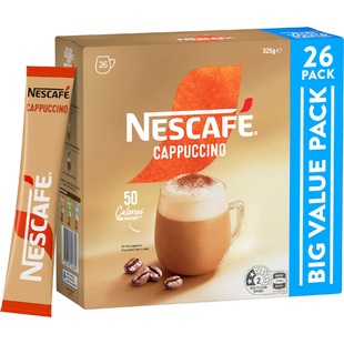 Nescafe Cappuccino Coffee 26 Pack卡布奇诺速溶咖啡大包装 澳洲