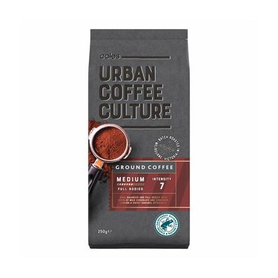 Coles Urban Coffee Culture Medium Roast Ground  250g 咖啡粉