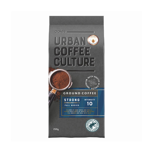 Coles Urban Coffee Culture Strong Ground Coffee 250g 咖啡粉