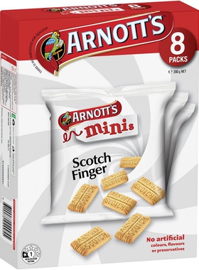 Arnott's Minis Biscuits Scotch Finger 8 Pack苏格兰手指饼200g