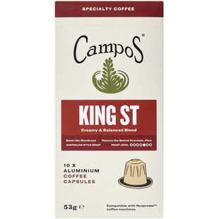 Campos King St Aluminium Coffee Capsules 10 pack胶囊咖啡澳洲