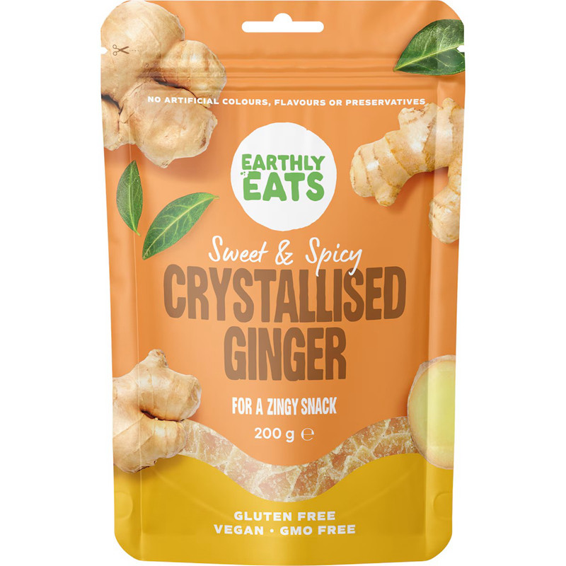 Earthly Eats Crystallised Ginger 200g 姜糖 澳洲代购