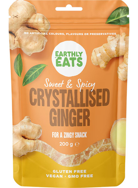 Earthly Eats Crystallised Ginger 200g 姜糖 澳洲代购