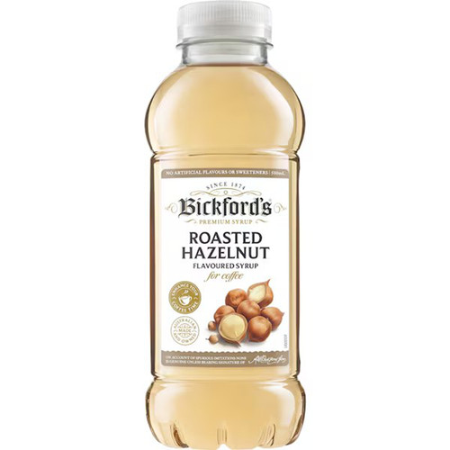 Bickford's Roasted Hazelnut Flavoured Syrup 500mL 咖啡糖浆