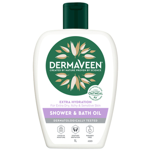 DermaVeen Extra Hydration Shower & Bath Oil 1L沐浴油澳洲代购