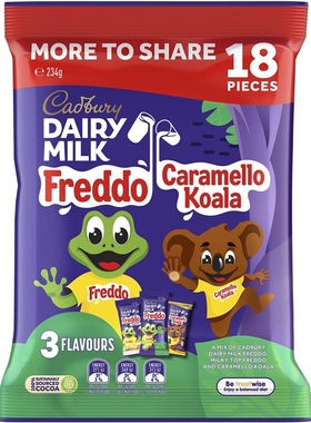 Cadbury Dairy Milk Freddo &Caramello Koala考拉青蛙巧克力234g