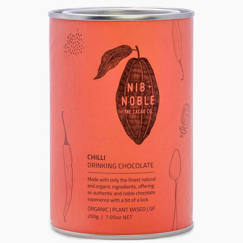 Nib and Noble Organic Drinking Chocolate Chilli 200g辣椒热巧