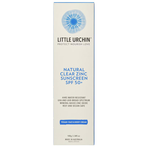 Little Urchin SPF 50 Natural Clear Zinc Sunscreen 100g防晒霜