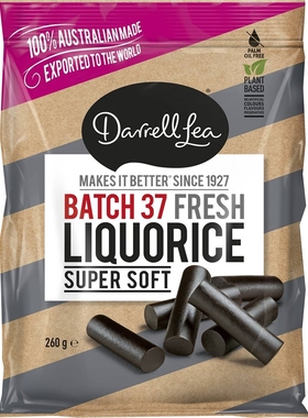 澳洲代购 Darrell Lea Batch 37 Liquorice 甘草味糖果 260g