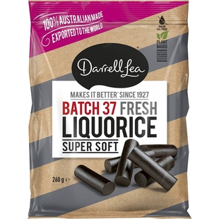 澳洲代购 Darrell Lea Batch 37 Liquorice 甘草味糖果 260g