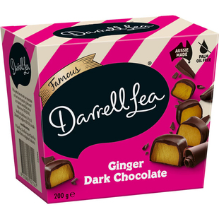 Darrell Lea Ginger Dark Chocolate Box 200g 生姜黑巧克力 澳洲