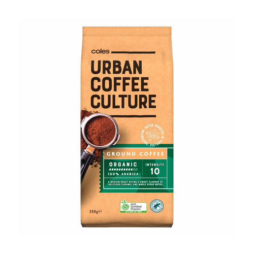 Coles Urban Coffee Culture Organic Ground  250g 咖啡粉式澳洲