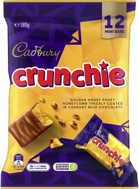 Cadbury Crunchie Chocolate Sharepack 脆心巧克力180g澳洲代购