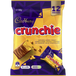Cadbury Crunchie Chocolate Sharepack 脆心巧克力180g澳洲代购