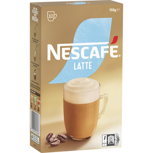 澳洲发货 Nescafe Coffee Sachets Latte 雀巢拿铁速溶咖啡 10支