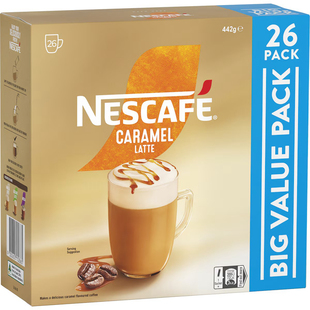 Nescafe Caramel Latte Coffee Sachets 26 Pack雀巢速溶咖啡焦糖