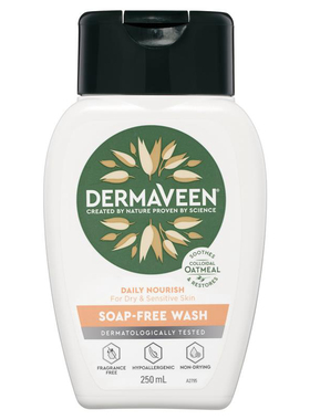DermaVeen Daily Nourish Soap-Free Wash 250mL干燥敏感肌沐浴露