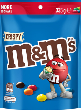 M&m's Crispy Milk Chocolate Snack & Share Bag 脆心巧克力335g