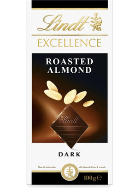 Lindt Excellence Roasted Almond Dark Chocolate 杏仁黑巧 100g
