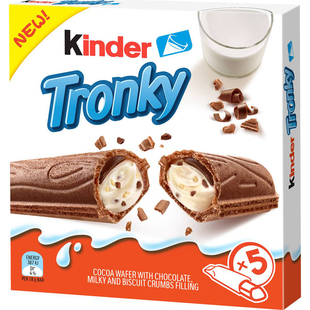 Kinder Tronky Creamy Chocolate Wafer Biscuit Multipack 5PacK