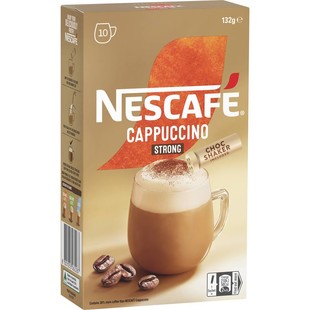 澳洲Nescafe Coffee Strong Cappuccino加强卡布奇诺速溶咖啡10支