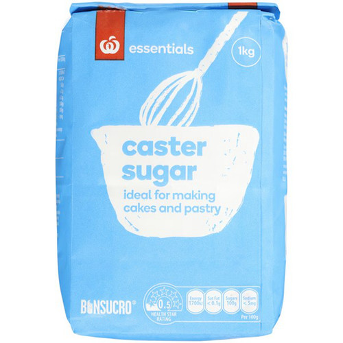Essentials Caster Sugar 1kg WOOLWORTHS 细砂糖 澳洲代购