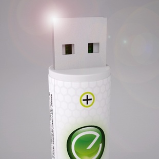 5号电池1节USB充电电池充电器电池锂电池可循环充电重复使用