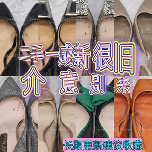 二手一成新女高跟通勤鞋一物一拍旧的瑕疵
