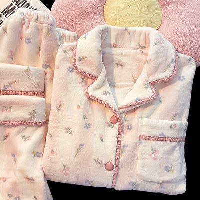 2025新款珊瑚绒加绒加厚睡衣