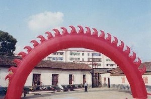 10米充气火焰拱门 卡通气模 行走固定卡通 拱门 帐篷