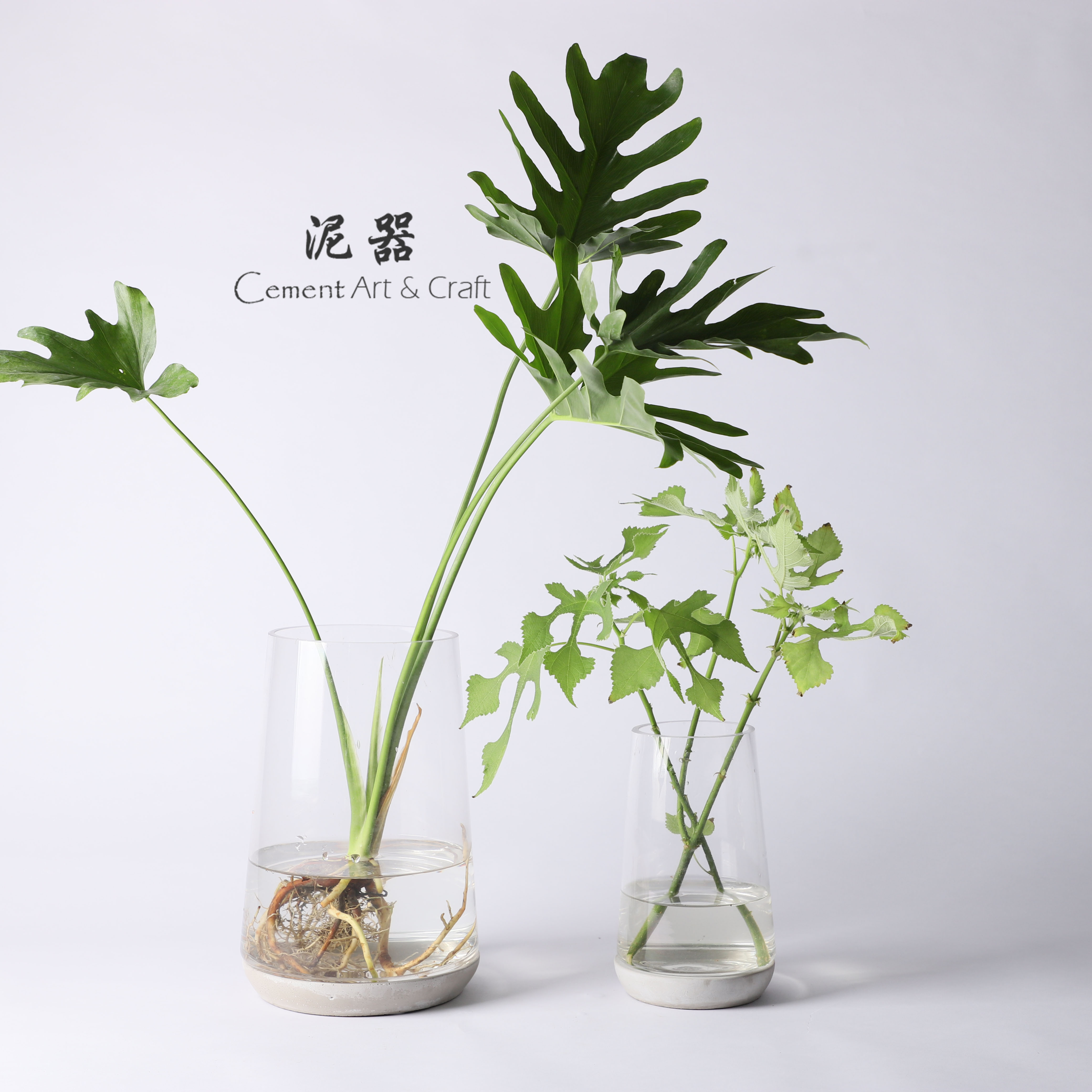 玻璃水泥现代简约微景观花盆优惠