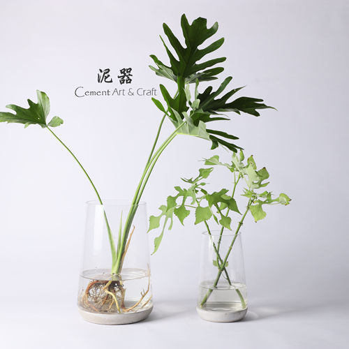 玻璃水泥现代简约微景观花盆优惠