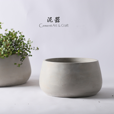 水泥简约现代透气花盆
