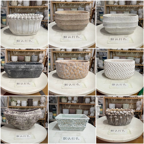 水泥北欧花盆特色孤品
