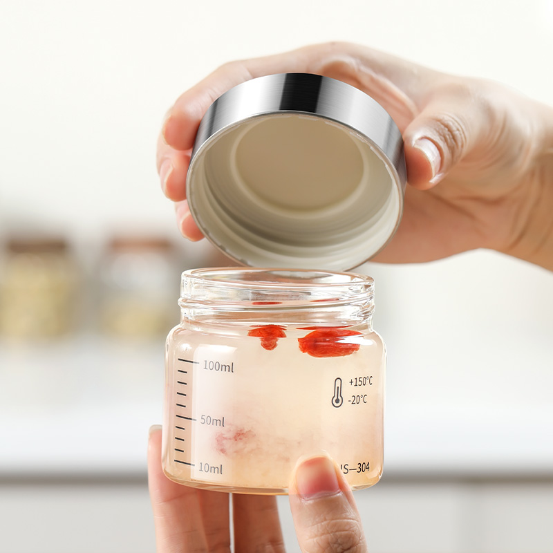 燕窝分装瓶食品级可蒸煮专用密封罐家用耐高温玻璃保鲜炖杯空瓶子