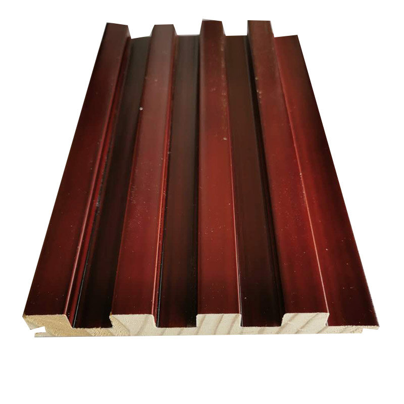 库轻奢烤漆实木格栅电视背景墙护墙板凹凸造型板装饰木条木饰影厂