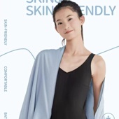 迪卡侬速干浴巾游泳毛巾吸水巾便携沙滩巾运动保暖温泉成人女IVD2