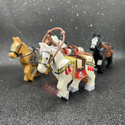 迪库三国小侠战马人仔坐骑玩具