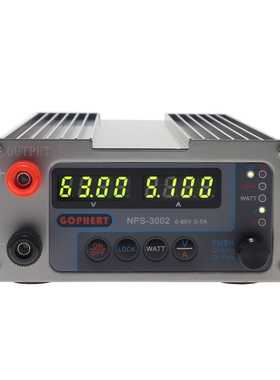 gophrt格辉直流稳压电源nps-3002可调开关电源60v5a小轻便数控diy