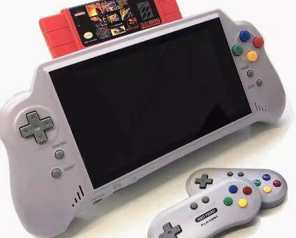 适用任天堂SFC游戏机无线手柄7英寸大屏5+PLUS高清掌机钢化膜防爆膜护眼膜屏幕保护膜软膜防刮高清膜