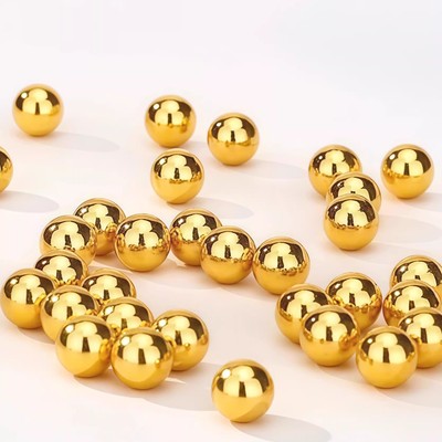 【广昌珠宝】999足金小金珠DIY手串散珠黄金转运珠纯金猫眼珠金豆