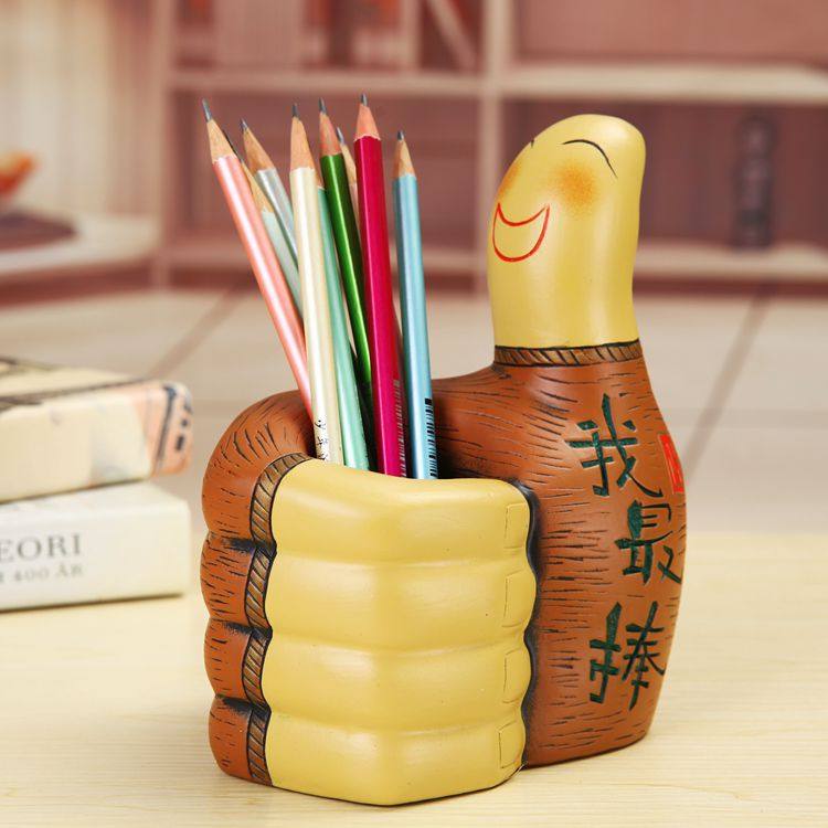 个性笔筒学生男孩桌面摆件创意实用生日礼物励志儿童书房装饰用品