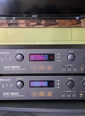 二手原装partyhouse/派对屋 DAK-780EX专业KTV前级混响音频效果器