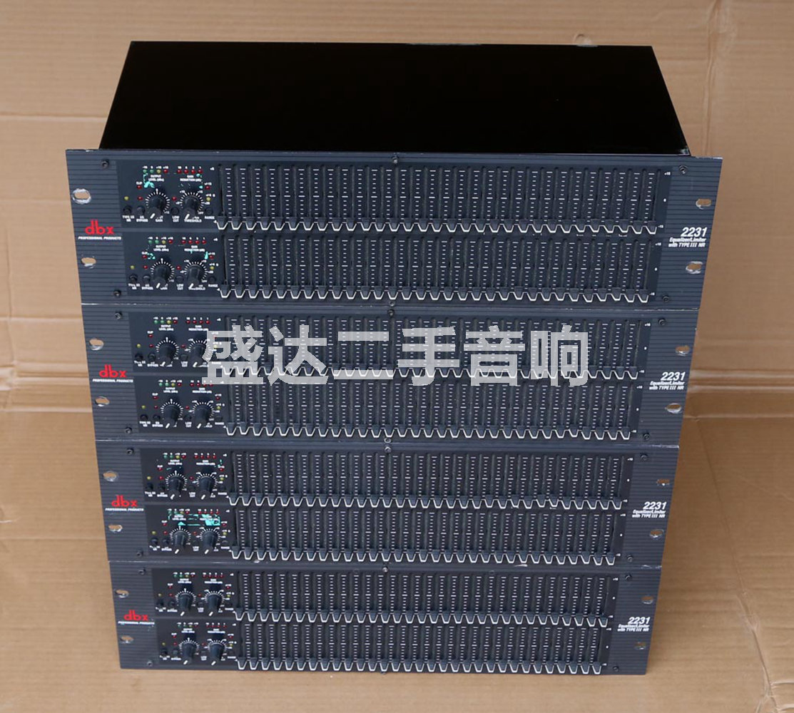 二手原装美国DBX 2231双31段图示均衡器III类型降噪限幅器
