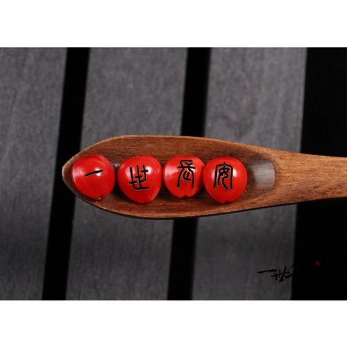 Аксуары из колье с морской фасолью с красной фасолью