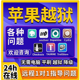 适用于苹果iPhone X 苹果8 16.7.11远程无根有根越狱安装巨魔商店