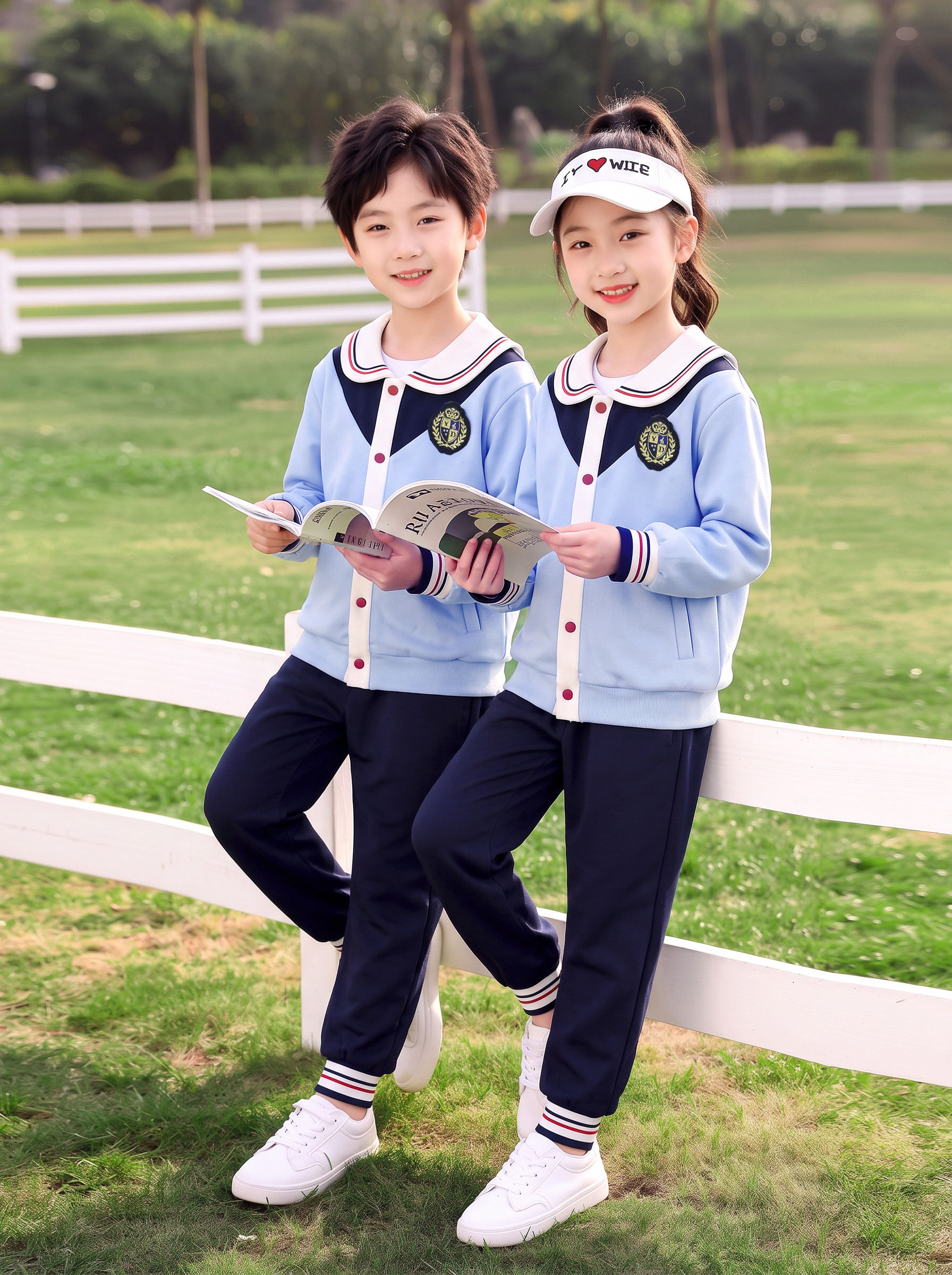 2026年最新款夏季校服中国少年校服春秋冬二件套幼儿园班服校园风
