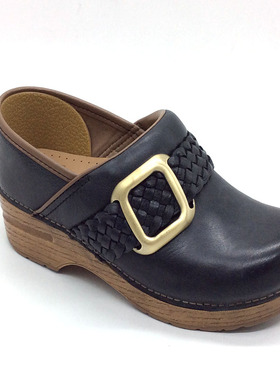 dansko 黑色时尚增高休闲 护士鞋  38码